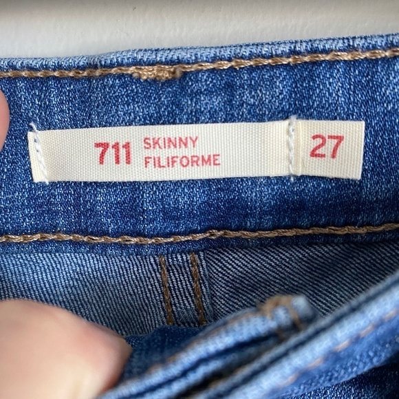 Levi's Women's 711 Skinny‎ Blue Jeans Size 27 - Picture 2 of 10